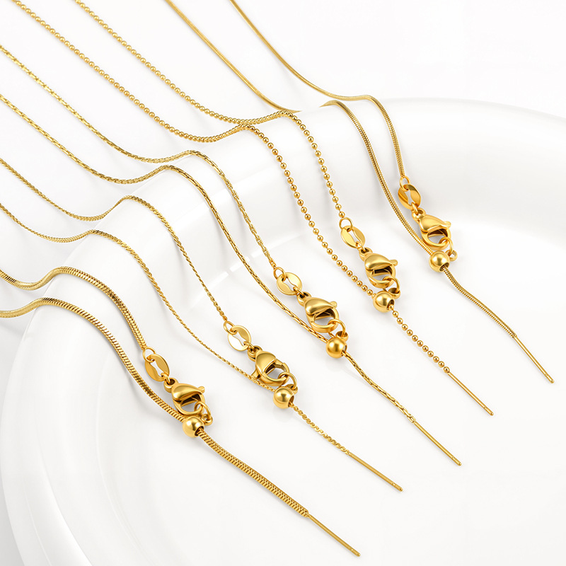 Men'S Accessories Chain - Uniwersalny regulowany łańcuszek ze stali tytanowej