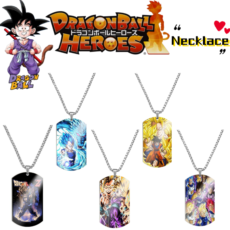Men Accessories Necklace - Modny metalowy naszyjnik Dragon Ball Son