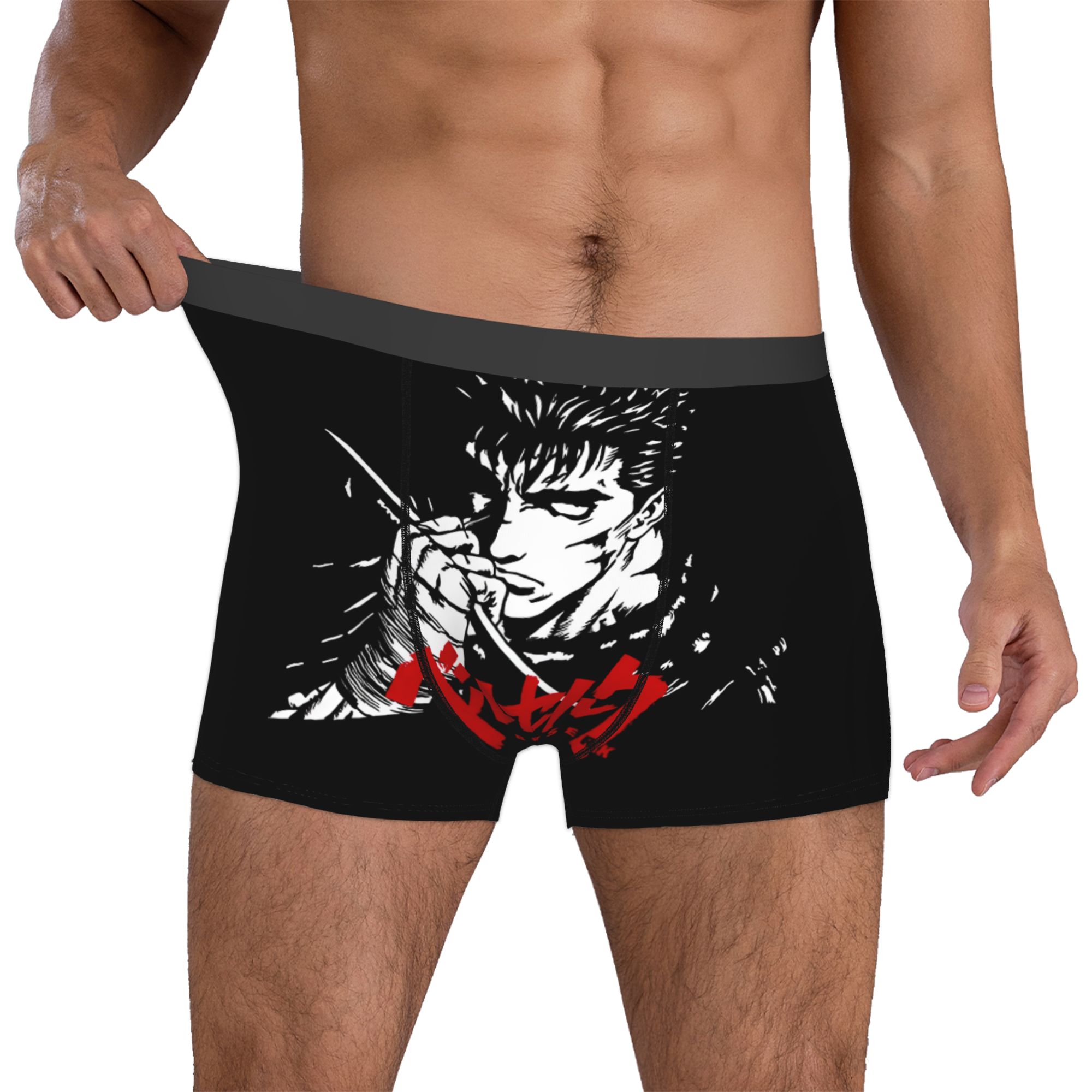 Men Accessories Brand - Męskie bokserki B-Berserks z nadrukiem 3D,