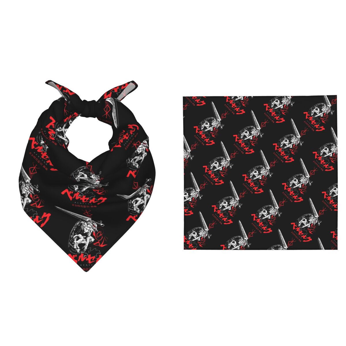 Men Accessories Brand - 55CM B-Berserks Bandana na Święta, Imprezy,