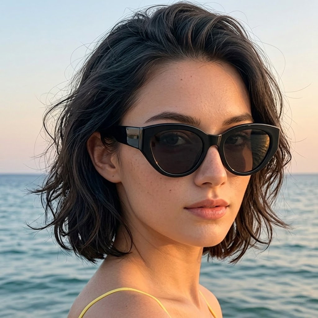 Men Accessories Brand - Damskie Męskie Klasyczne Okulary Przeciwsłoneczne Kocie