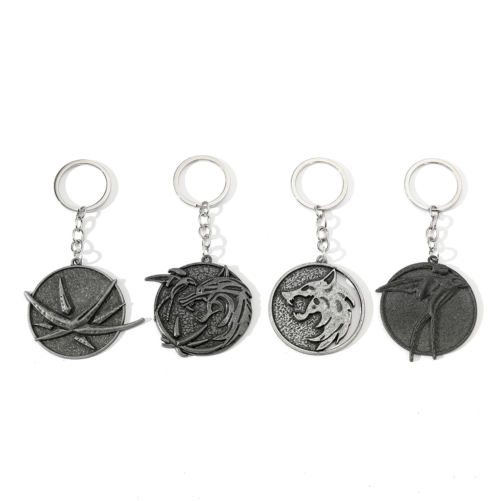 Brelok Vintage z Głową Wilka,  – Men Accessories Pendant recenzja i cena