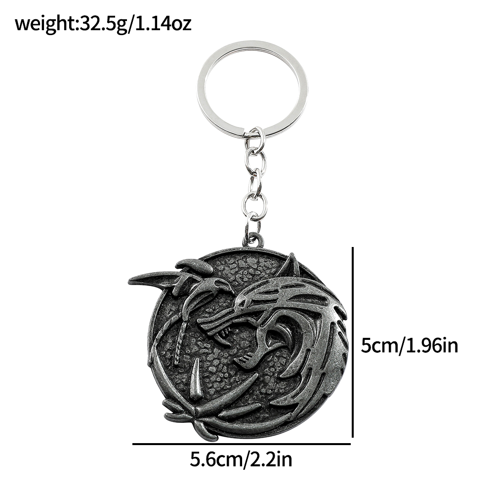 Brelok Vintage z Głową Wilka,  – Men Accessories Pendant recenzja i cena