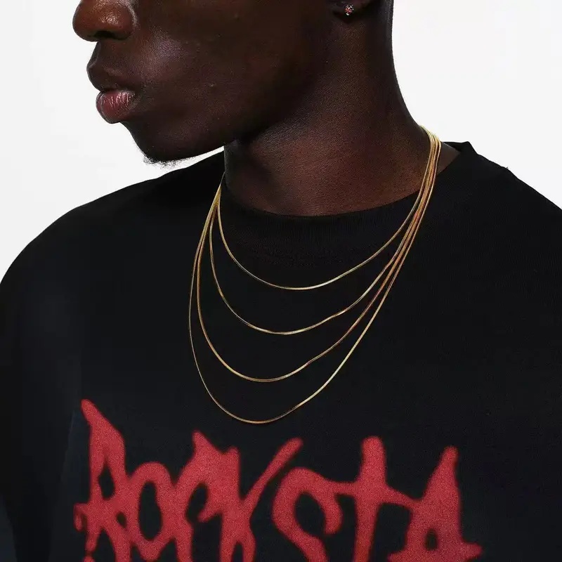 B&C 1,2 mm złoty naszyjnik męs – Men'S Accessories Chain recenzja i cena